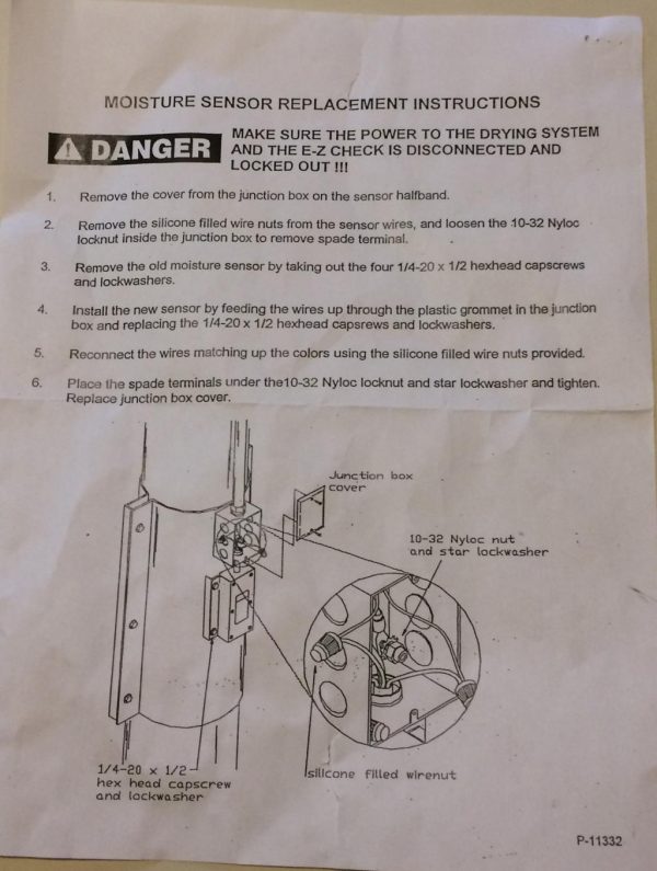 Moisture Sensor for Shivvers Comp-U-Dry Command Center - 423-337-001A - Image 6