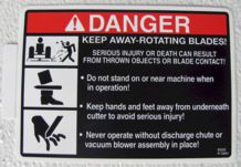 Decal, Danger-Rotating Blades P-10941