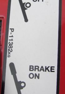 Decal, Parking Brake P-11382