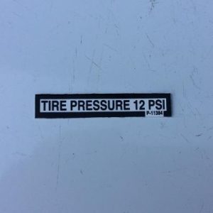 Decal, Tire Pressure P-11384