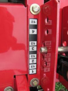 Decal, Deck Height Adjustment P-11407